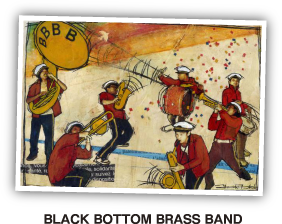 BLACK BOTTOM BRASS BANS